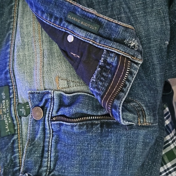 Lauren Ralph Lauren distressed boot cut jeans women's size 4 - Picture 12 of 14